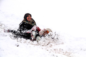 بارش برف در کرمان